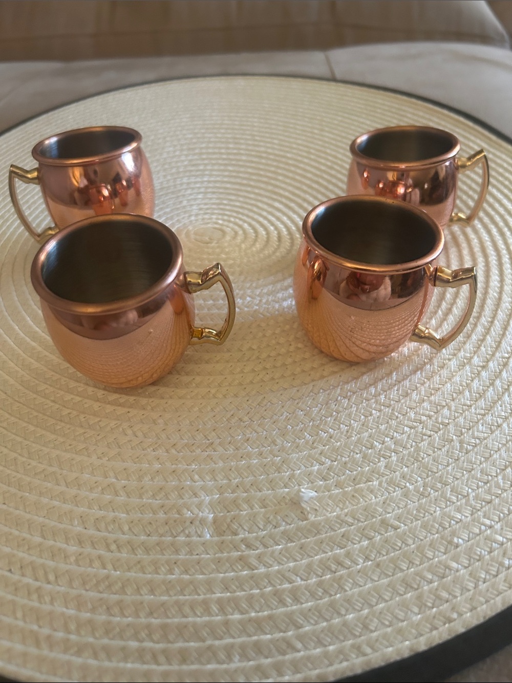 Copper Moscow Mule Shot Mug Set - 4-Pack